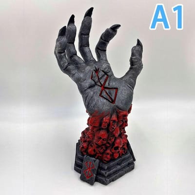 Berserk Hand Van God Hars Cartoon Stijl Figuur Berserk Guts L Actiefiguur Zwart Figuur Paas Hars Handwerk Decor Tafelblad Decor