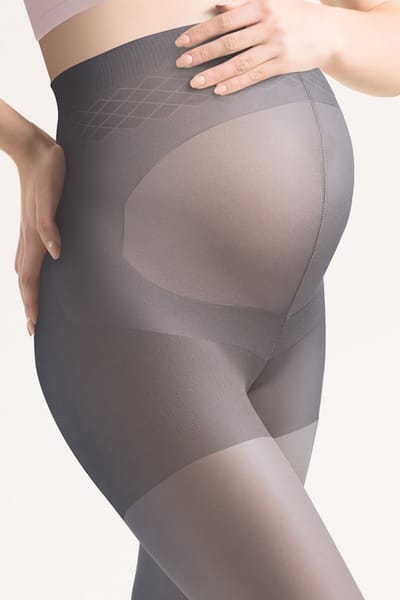 Zwangerschapspanty - 40 Denier - Kleur: Grafiet - Maat: S - Model: Mamma Premium