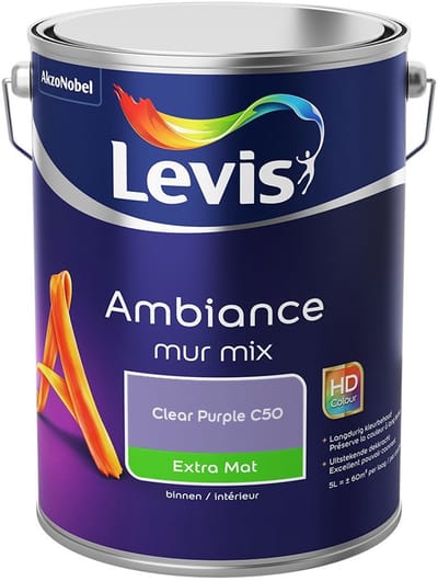 Levis - Ambiance Mur Extra Mat Mix - Clear Purple C50 - Mengverf - 5 L
