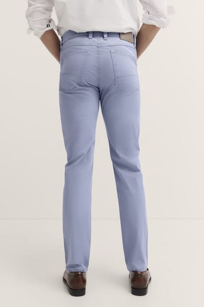Bugatti Herren 5-pocket broek met stretchfunctie