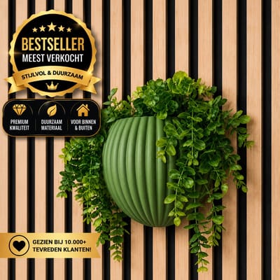 Luxe Wandvaas voor Akoestische Wandpanelen – Design Wanddecoratie – Geschikt voor Lattenwand en Akupanel – Tussenruimte 13–15 mm – Groen