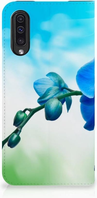 Samsung Galaxy A50 Smart Cover Orchidee Blauw - Cadeau voor je Moeder