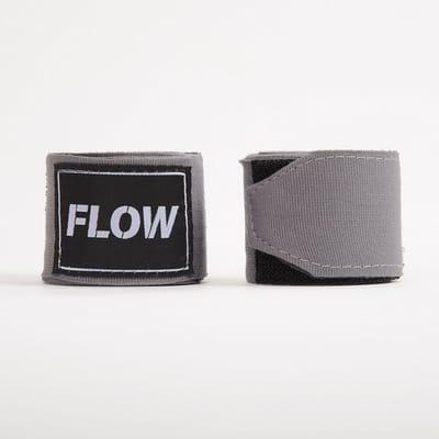 Flow Fightgear - Bandages voor boksen - 450 cm - Stretch Katoen - Grijs