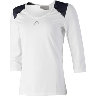 HEAD Club T-shirt Dames-Wit,Blauw