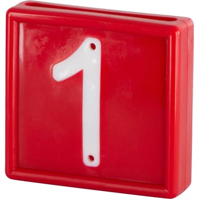 Genummerde markeerkraag om op de armband te schuiven Kerbl N°1 (x10)