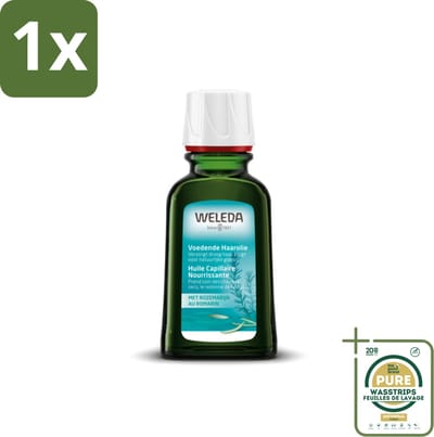 1 x WELEDA - Haarolie Voedend - Rozemarijn - 50 ml- Haarolie - Voedende Haarolie - Rozemarijnhaarolie - Natuurlijke Haarolie - Gezonde Haarpunten