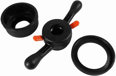 Wielnaafmoer - Snelsluiting moer - Banden balanceren - Snelle uitworp - 40 mm schroefdraad - Zwart