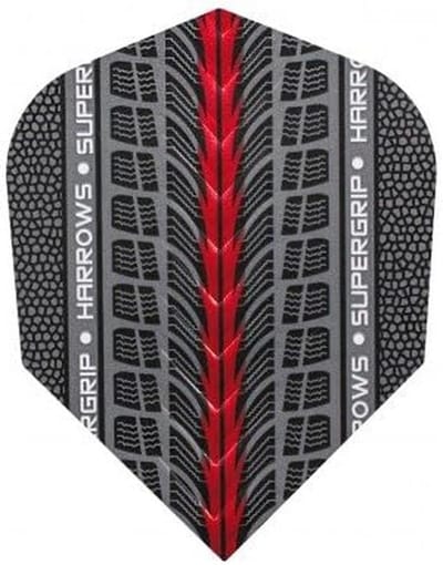 Dartpijlen Vluchten Standaard Supergrip Rood - 3 Stuks