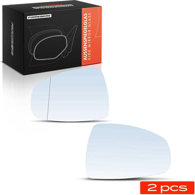 Frankberg 2x Spiegelglas Buitenspiegel Voor voor Audi A1 8X1 8XK