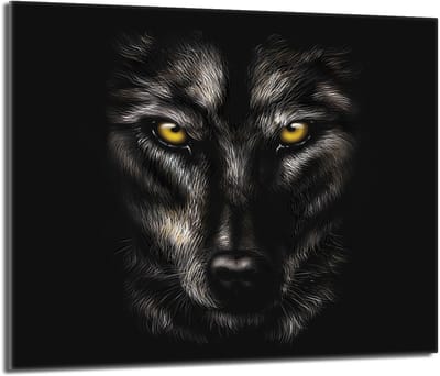 TMK ArtDeko - Snijplank - Energiek Wolf - Glas - Veilig en Veelzijdig
