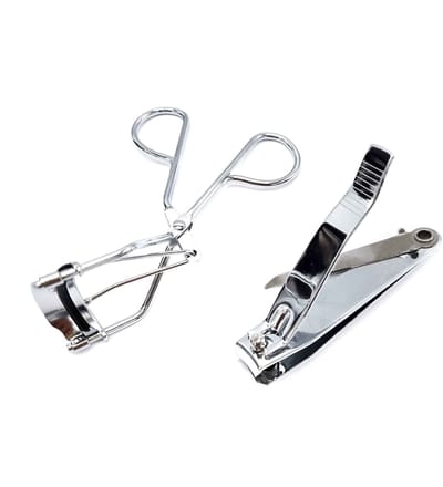 Gadgetpoint - Wimperkruller & Nagelknipper - Stevig - Teennagels Knipper - Knippen - Combi set van 2 - RVS