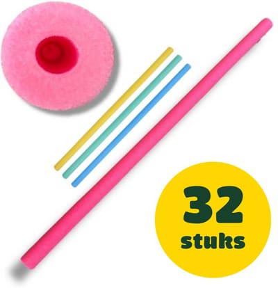 Zwemnoedel - 155 x 6 cm - Drijvende Foam Noodle - Zwemhulp Voor Zwembad en Strand - Aquafitness - 1 Stuk - Willekeurige Kleur - Geel, Groen, Blauw of Roze [56395]