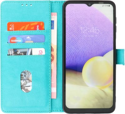 Zakelijke Book Case Telefoonhoesje - Portemonnee Hoesje - Geschikt voor Oppo Find X3 Lite & Reno 5 5G - Groen