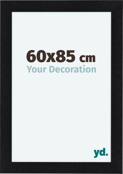 Your Decoration - Fotolijst 60x85 cm - MDF - Zwart Mat - Como