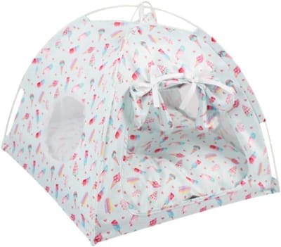 Huisdierenbed - Hondenmand Kattenbed - Comfortabel Rusten - Opvouwbaar Ontwerp - 35x35x32cm - B