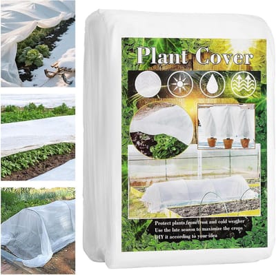 Tuinvlies voor planten - Groeivlies wintervlies - Vorstbescherming buiten - Ademend PP-materiaal - 30 m² - Wit