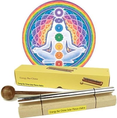 Klankstaaf Chakra Healing 3e chakra-toon - 14.0 cm