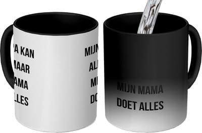 Magic Mok - 275 ML - Koffiemok - Koffietas geschenk - Koffiebeker Papa - Mokken - Koffietassen Humor - Spreuken - Quote - Mijn papa kan alles mijn mama doet alles - Grote theemok - Theemokken groot - Leuke thee mok - Thee tas Mama - Grappige cadeaus