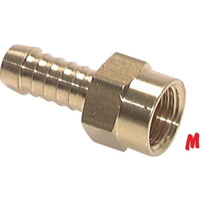 M14x1.5 x 9mm Messing Slangpilaar 16 Bar [2 Stuks]