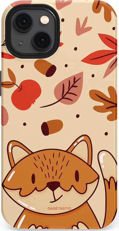 Casetastic hoesje geschikt voor Apple iPhone 13 - MagSafe - Dubbellaagse bescherming - Boskat op avontuur - Fashion Case - Zand Terracotta Rood