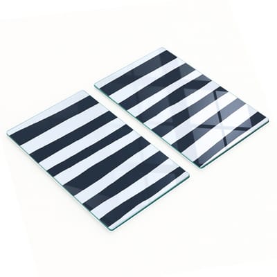 Multifunctionele decoratieve keukenplanken van gehard glas, 2x30x52 cm