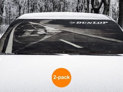 2 Stuks Anti vries deken auto - Anti-ijsdeken - Vorstbeschermer - Autoruit ontdooien - Zonnescherm voorruit - Dunlop - 2 pack winterdeken