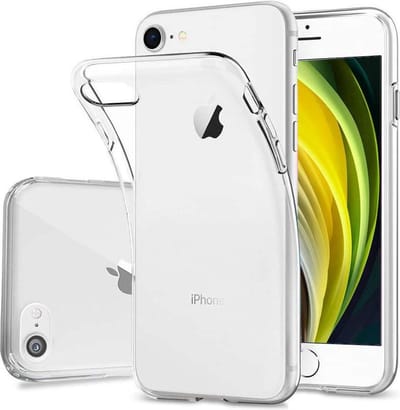 Just in Case hoesje geschikt voor iPhone SE (2020) Hoesje Siliconen - Flexibele Case - Transparant