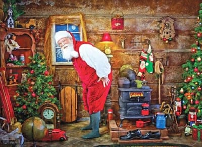 Diamond Painting Set Christmas 40x30cm Full size ronde steentjes