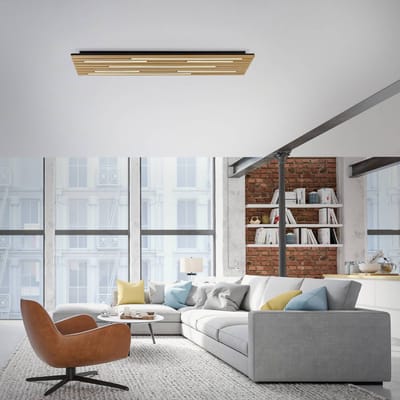 Q-Smart-Home Paul Neuhaus SMART+ plafondlamp Q-Acoustic hout 115 x 31cm