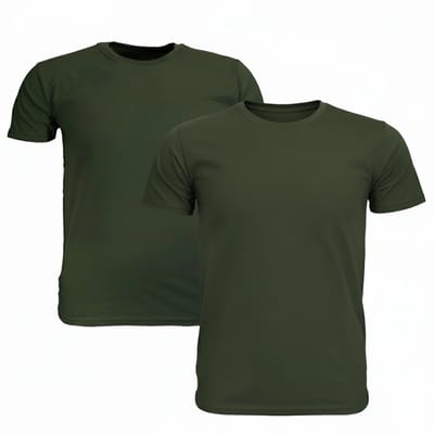 Fruit Of The Loom GROTE MATEN Katoenen T-Shirts 2-Pack Olijf Groen - 3XL