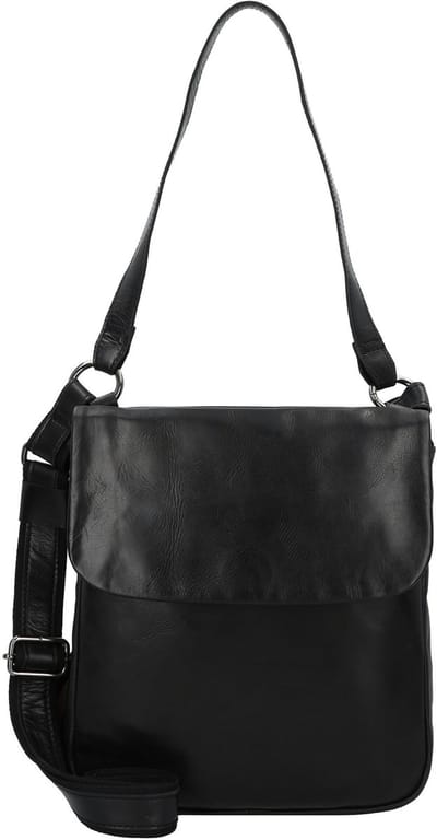 HAROLD'S Leren schoudertas Caugio Handbag Double Up Black zwart