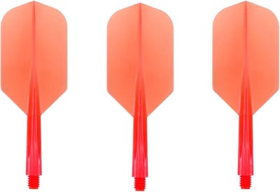 Dartpijlen Flights Helder Rood Slim Dunne Set