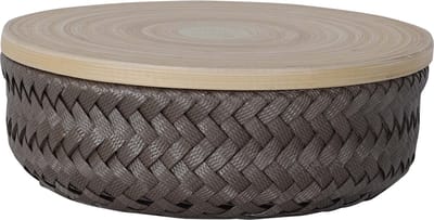 Handed By Wonder XS - Opbergmand rond met deksel- taupe