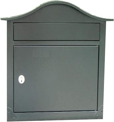 Wandbrievenbus Pakketbrievenbus - Postbox Brievenbus - Post Ontvangen - Afsluitbaar Waterdicht Design - 38x34x15cm - Zwart