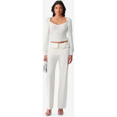IRO Paris Otala Straight Pant In Off White Size: 40 | Straight Pants Outlet | Dames | Ecru