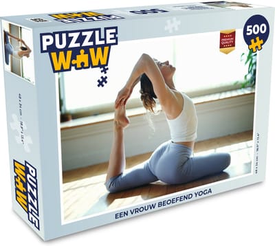 Puzzel Een vrouw beoefend yoga - Legpuzzel - Puzzel 500 stukjes