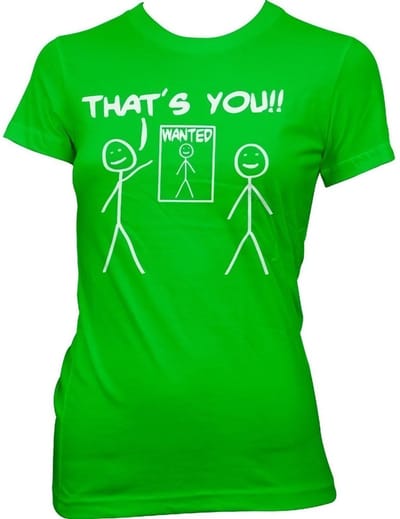 Hybris That's You Wanted Girly T-shirt voor dames, groen