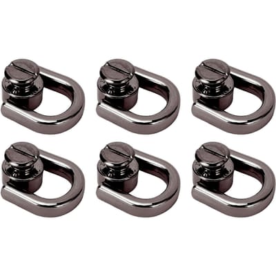 20 STUKS D-ring Klinknagel 16x9.5mm Zinklegering en IJzer Klinknagel Knop Bal Stud met Draad voor Leer Grijs grijze kleur
