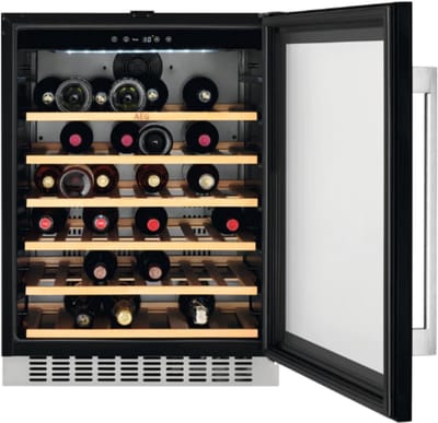 AEG SWE66001DG wijnkoeler Ingebouwd Zwart 52 fles(sen)