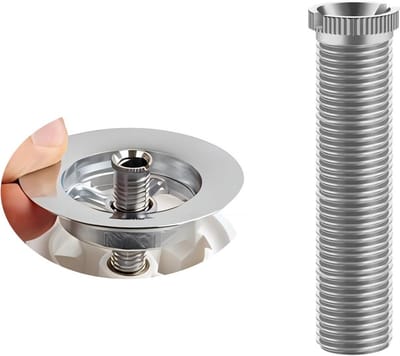 Roestvrijstalen Gootsteen Afvoerzeef Schroef M12 45mm 70mm Lengte voor Keramische Marmeren Kunstmatige Kwarts Steen Wastafel