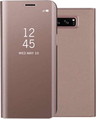 Clear view standing cover - Roze - voor Samsung Galaxy S10e - book case - flip cover hoesje