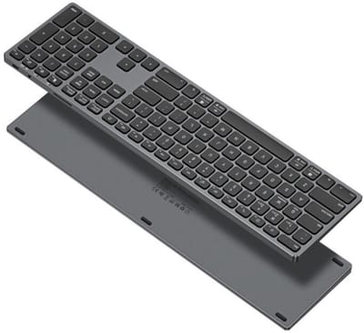 Dux Ducis - Universeel bluetooth toetsenbord geschikt voor Windows / Apple iMac / Apple iPad / Apple iPhone / Samsung - Draadloos toetsenbord - QWERTY - Zwart
