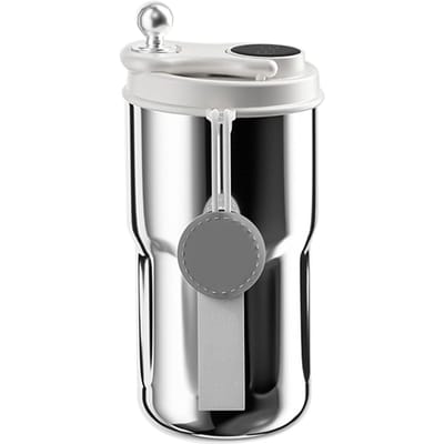 Geïsoleerde Koffiemok Intelligente Temperatuurweergave 316 Roestvrij Staal Reis Auto Koffiekop Steel Color gray