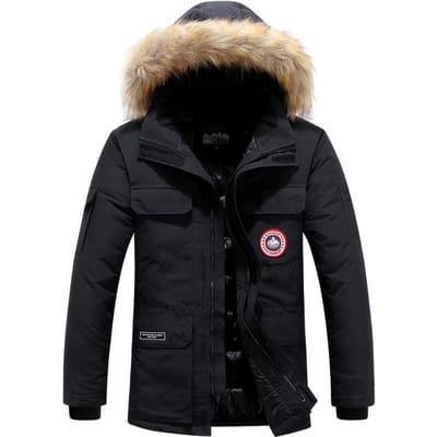 Heren Nieuwe Winter Verdikte Warme Katoenen Jas voor Jonge Mannen Casual Losse Grote Maat Jas Trend 4XL black