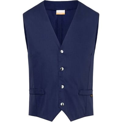 (6 stuks) KARLOWSKY Heren Gilet Kai - Marineblauw - maat: 48 Blauw