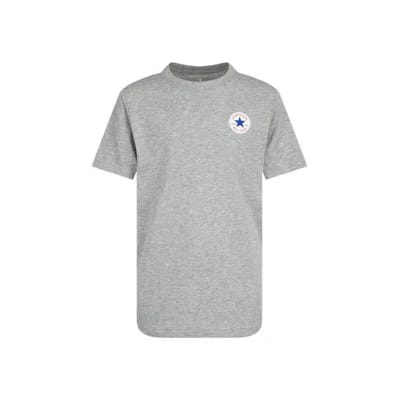 Converse Kids Printed T-shirt Met Korte Mouwen Grijs 8-10 Years Jongen