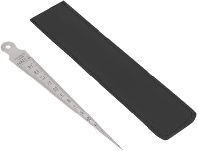 Stalen Wedge Feeler Gauge 0-15mm - Precisie Meetinstrument voor Gaten en Laskloven, Nauwkeurige Taper Ruler voor Inspectie en Metingen
