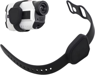 Afstandsmeter Riem - Bevestigingsband Houder - Golf Sport - Krachtig Magneetmechanisme - 17 x 10 x 6 cm - Zwart
