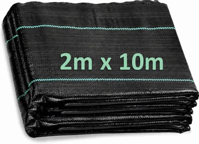 Grondzeil tent - Worteldoek - Grondzeil - grondbedekkende onkruidwerende folie - 2m x 10m - tuindoek voor onkruidbestrijding - Gronddoek - Snijbaar