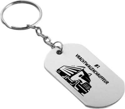 Akyol - nummer 1 vrachtwagenchauffeur sleutelhanger - Vrachtwagen chauffeur - cadeau vrachtwagenchauffeur - leuk cadeau voor de beste cadeau vrachtwagenchauffeur om te geven - verjaardag cadeau vrachtwagenchauffeur - 54 x 29mm